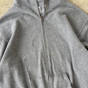 Gray Zip-Up Hoodie